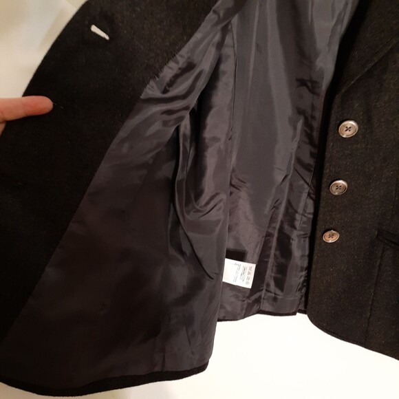 Eddie Bauer charcoal gray wool Blazer jacket classic quiet luxury quality pm m - Picture 6 of 6